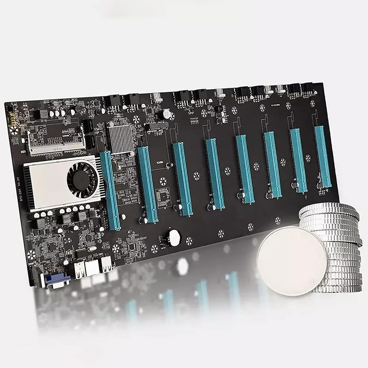 Mining Motherboard DDR3 8 Video Card Slots Z651500