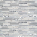11.81 in. x 12 in. x 8mm Glass Mesh-Mounted Mosaic Tile V300