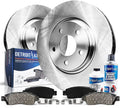 Front Disc Rotors Ceramic Brake Pads 6pc Set D64670
