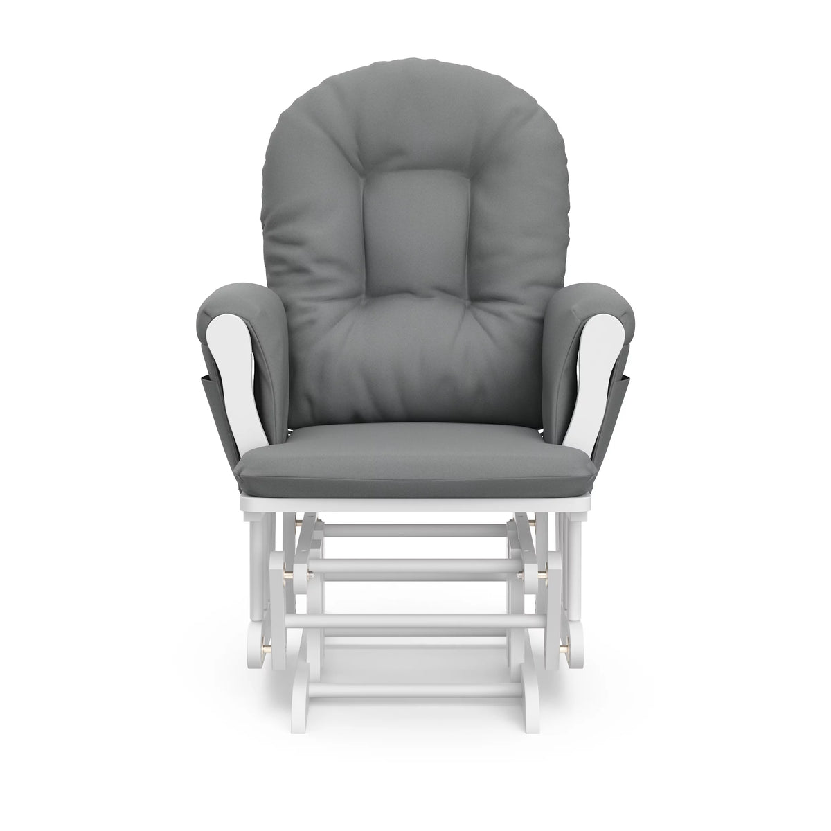 White Glider and Ottoman J159