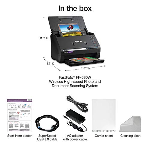 Black Photo and Document Scanning System O9120