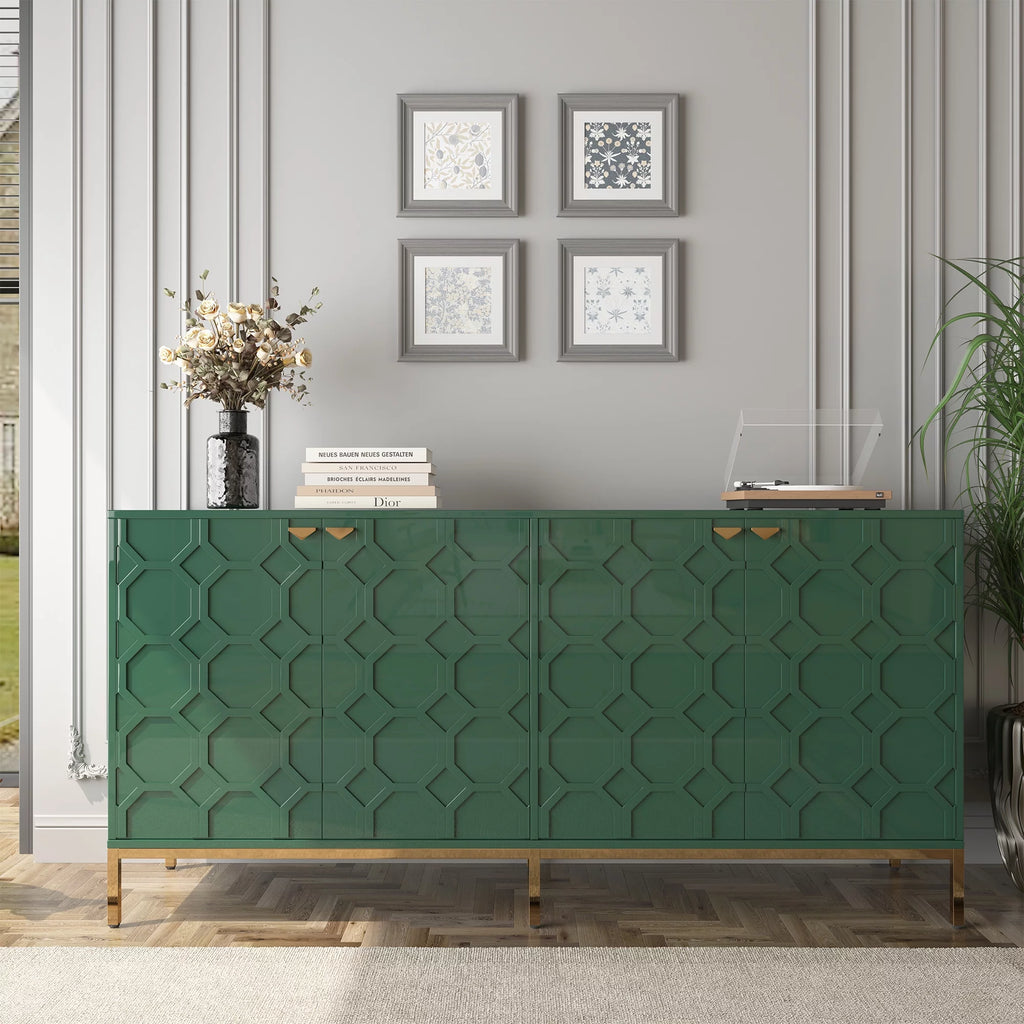 Green High Gloss TV Stand J748343