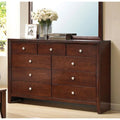 Brown Cherry Dresser K1057