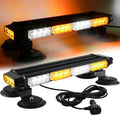 16.8 Inch LED Strobe Flashing Light Bar, 26 Modes Magnetic Base, Pack of 2 L54398
