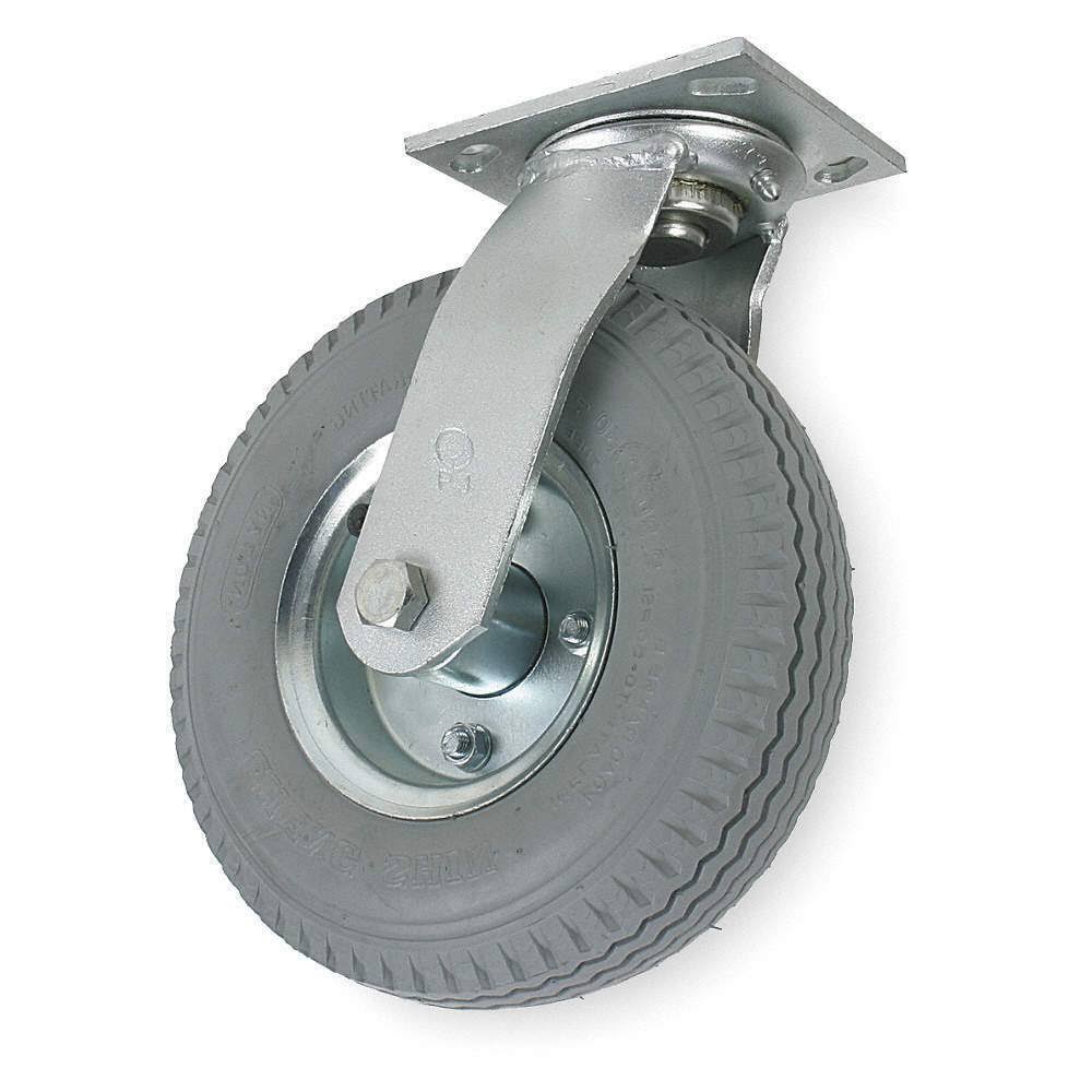 Pneumatic Swivel Plate Caster 350 lb X6103