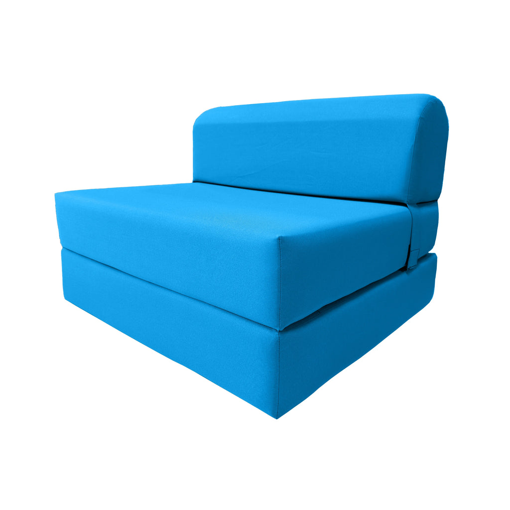 Turquoise Folding Foam Sleeper Chair Z180544