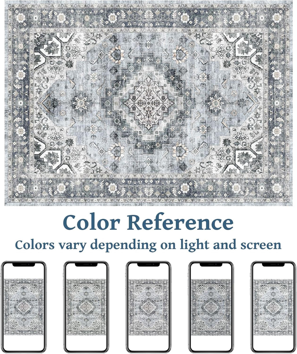 Machine Washable 5x7 Area Rug T708056