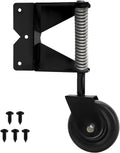White Spring Loaded Gate Caster C25998