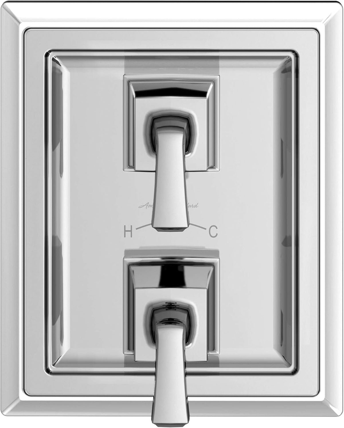 Two-Handle Thermostat Shower Valve Trim Kit Polished Chrome Y39068