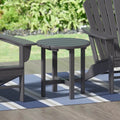 18" Round Plastic Outdoor Patio Side Table L7869