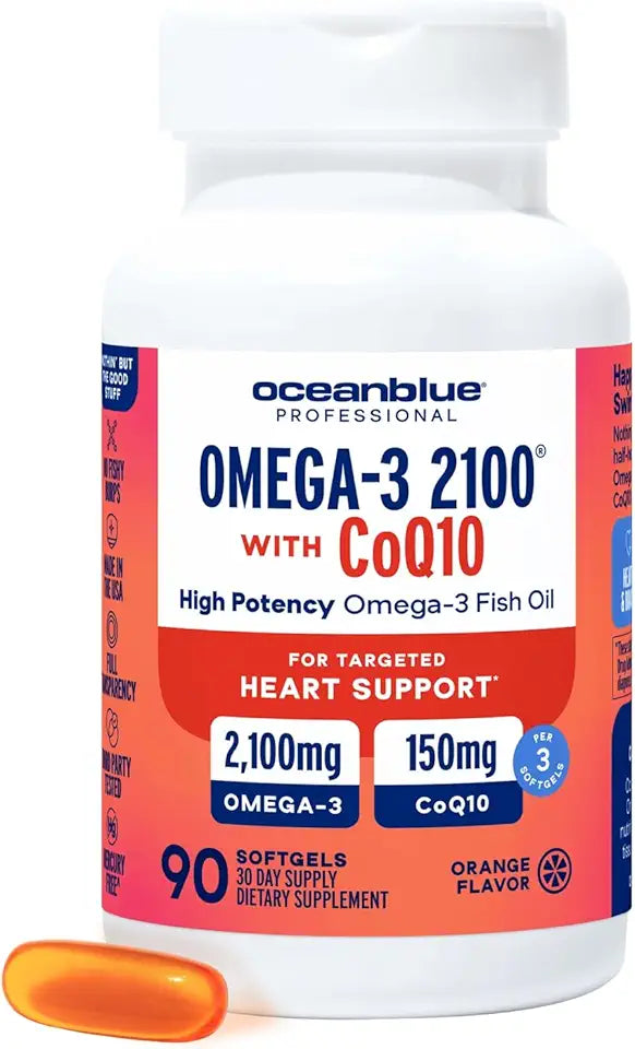 Triple Strength Fish Oil Supplement with CoQ10 G357