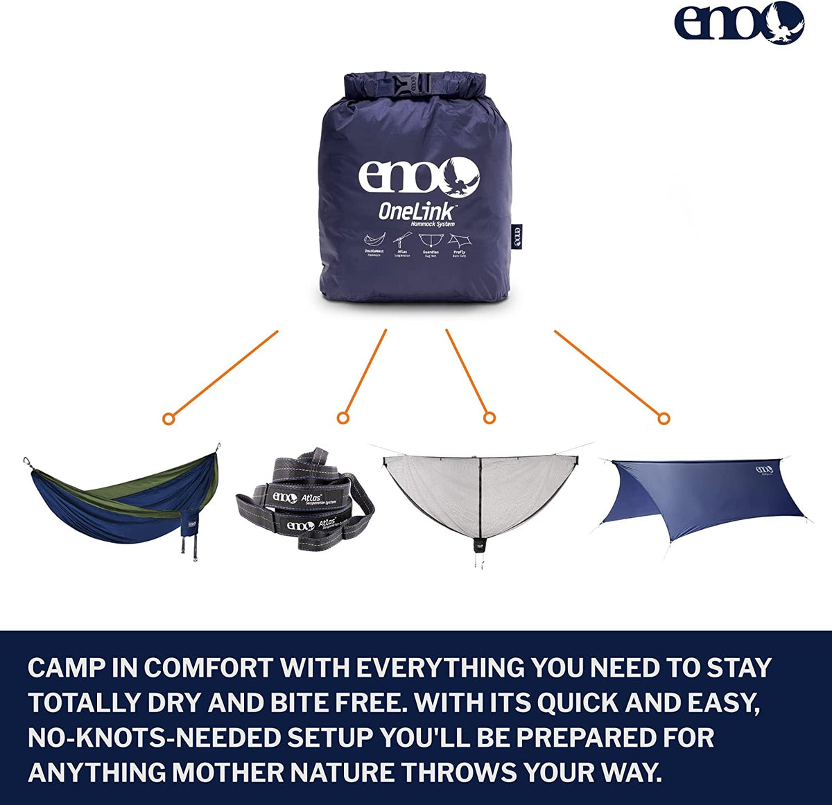 Hammock Set with Bug Net and Rain Tarp W102984