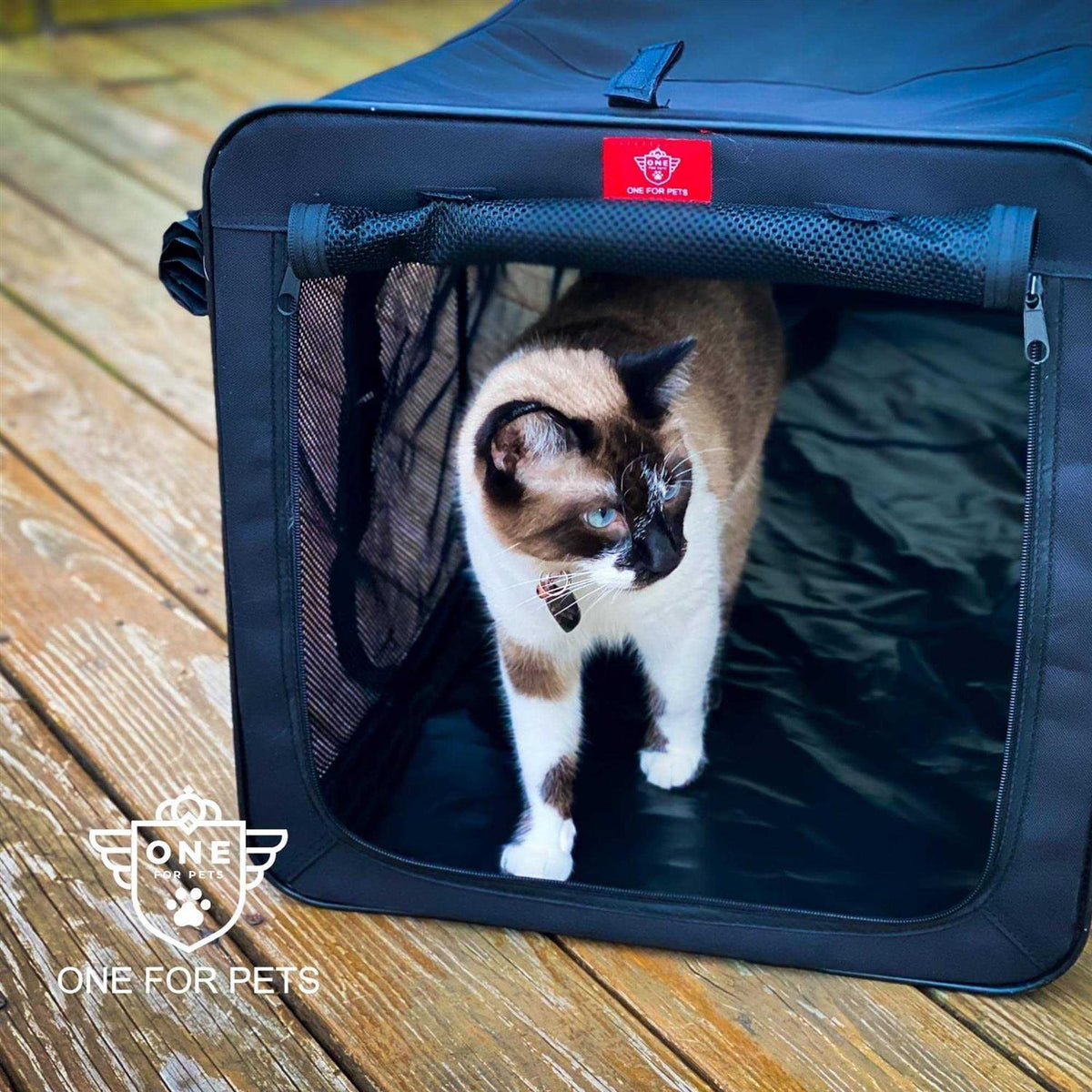 Black Cat Outdoor Playpen with Seatbelt Straps V2033