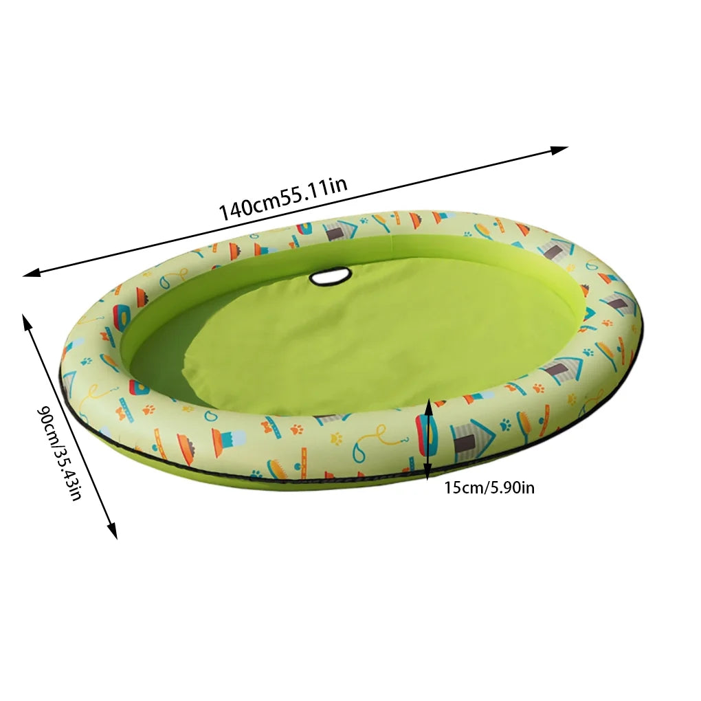 Inflatable PVC Pet Swimming Pool Raft with Printing Pattern C973774