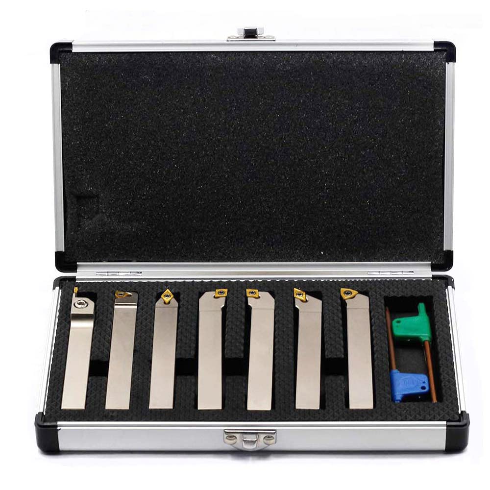 7 Pieces 1/2 Shank Indexable Lathe Turning Tool Holder Set V975499