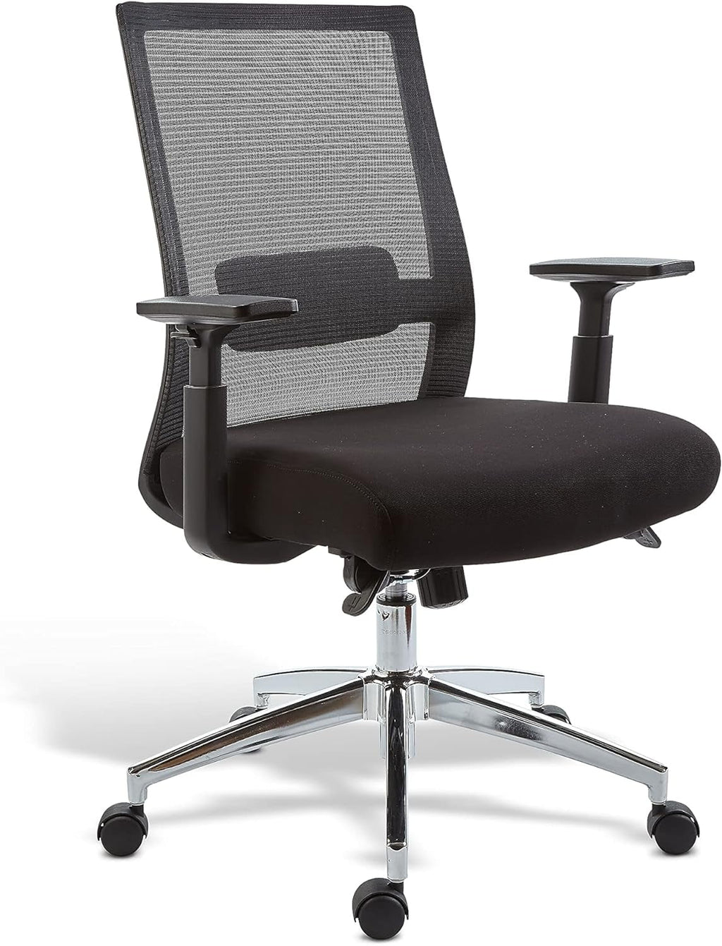 Black Fabric Mesh Swivel Task Chair, 2/Pack Y67904
