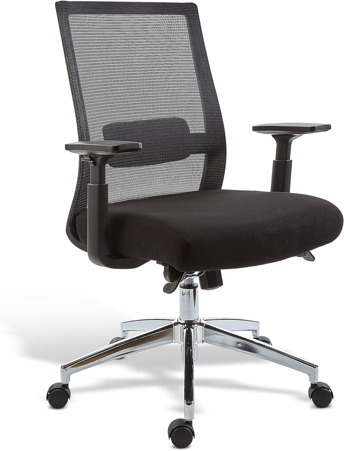 Black Fabric Mesh Swivel Task Chair, 2/Pack Y67904