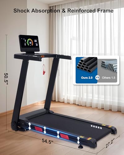 20% Incline 3.0HP 10 MPH Running Machine with 18.5" Wide Belt I8645