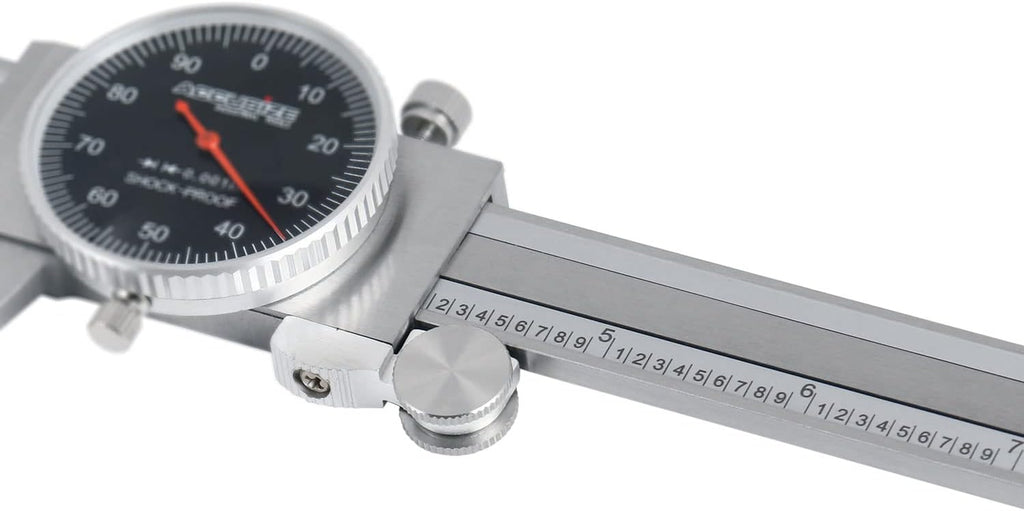 0-12'' by 0.001'' Stainless Steel Dial Caliper Pack of 2 C72978