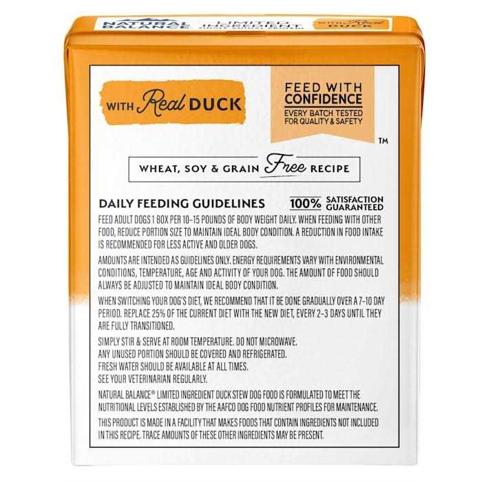 Natural Balance Limited Ingredient Stew Wet Dog Food D757