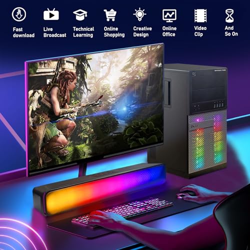 Gaming Desktop PC Intel Core i7 4th Gen 3.4GHz NVIDIA GeForce GT 1030 2GB 16GB RAM 512GB SSD Windows 10 Professional B841