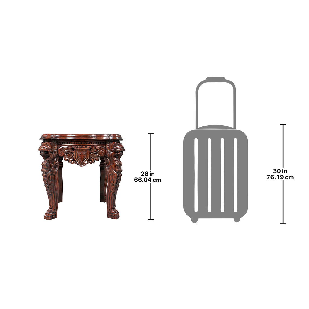 Lord Raffles Grand Hall Lion Leg Side Table J84726