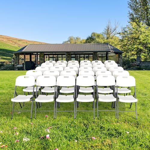 White 4-Pack Folding Plastic Chair E13553