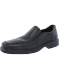 Black Leather Slip-on Shoes Z796