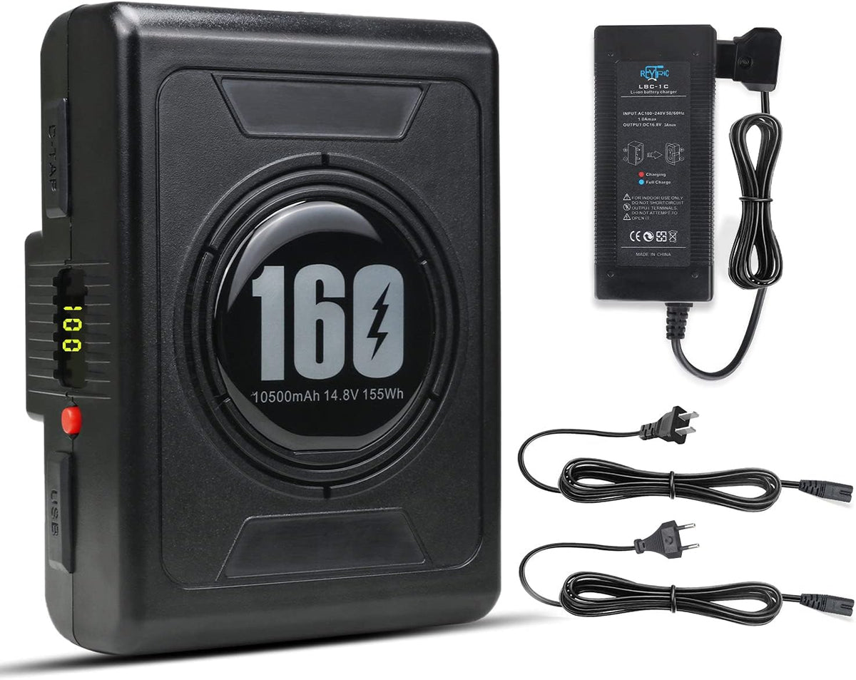 10500mAh Gold Mount Battery with D-tap Charger and Cable Z968634