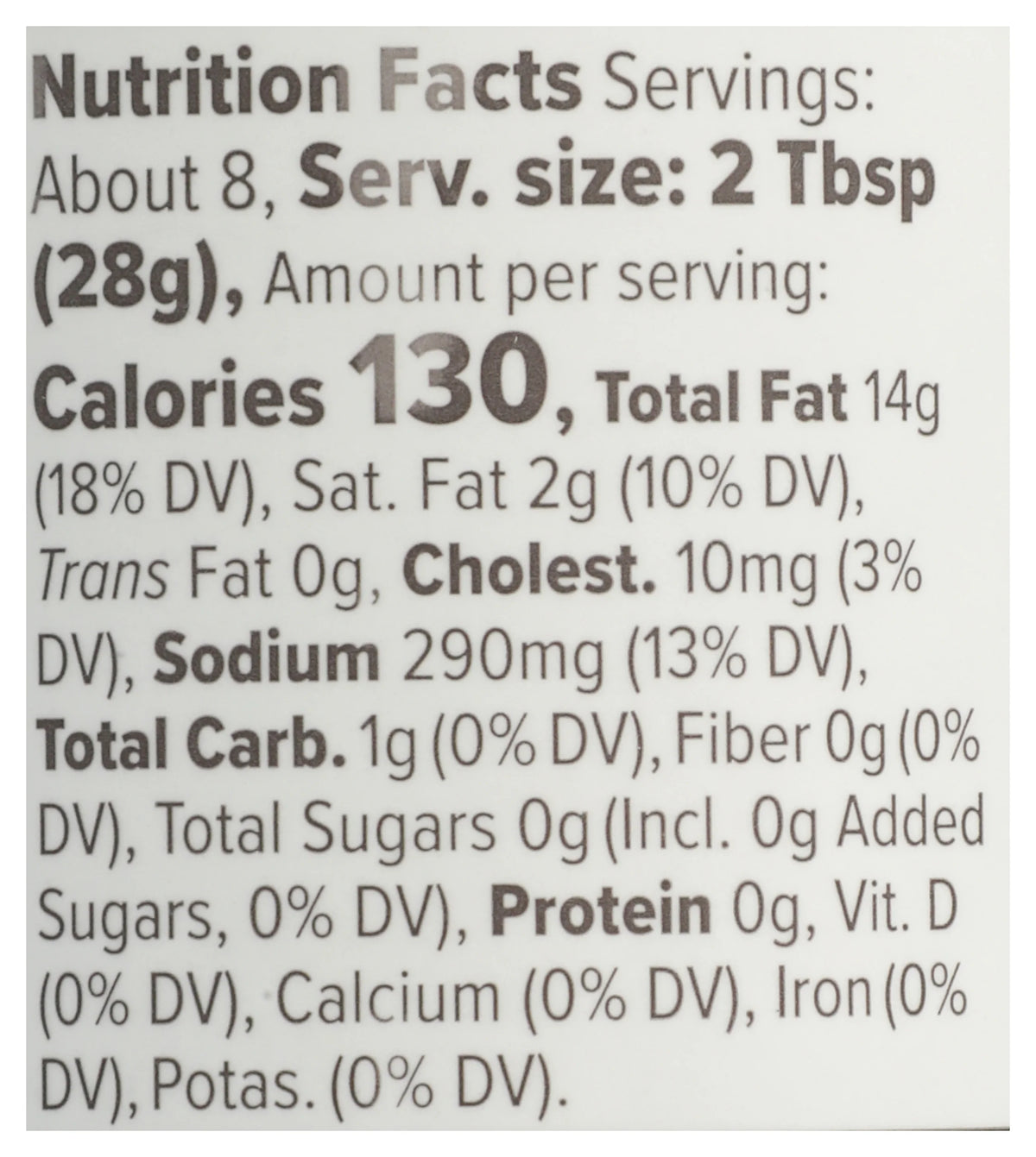Tartar Sauce With Avocado Oil, 7.5 Ounce, Pack Of 6 P951926
