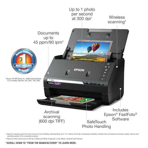 Black Photo and Document Scanning System O9120