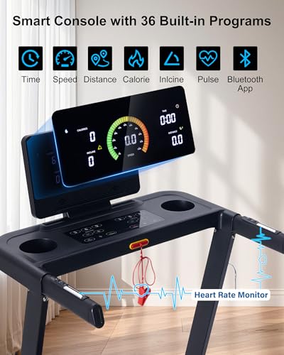 20% Incline 3.0HP 10 MPH Running Machine with 18.5" Wide Belt I8645