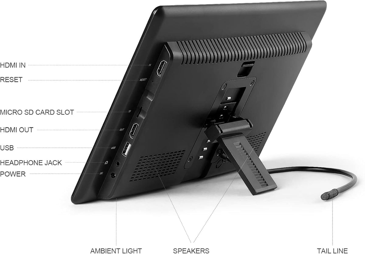13.3 Inch Touch Screen Car Headrest Video Player with WiFi Bluetooth HDMI W688