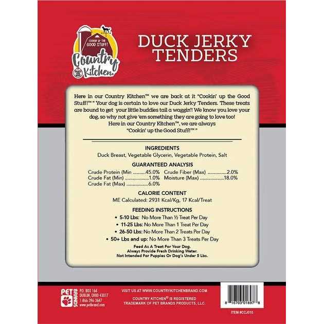 Duck Jerky Tenders Dog Treats P76232