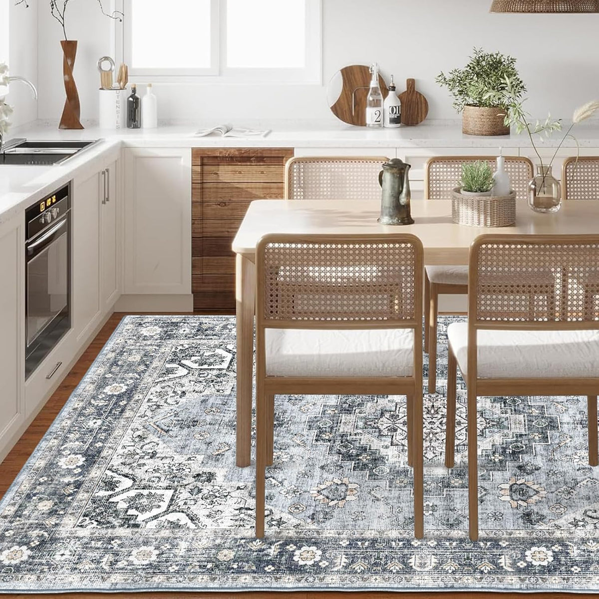 Machine Washable 5x7 Area Rug T708056