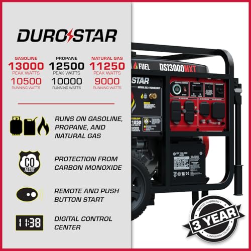13,000-Watt 500cc Dual Fuel Portable Generator Z287