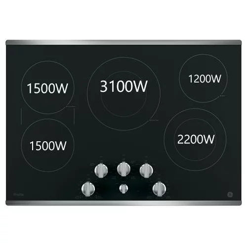 30-inch Built-in Knob Control Electric Cooktop E952