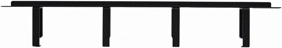 1U 19-Inch Rack Mount Cable Management Panel Black 2-Pack O95510