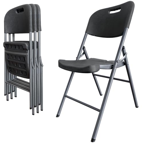 White 4-Pack Folding Plastic Chair E13553