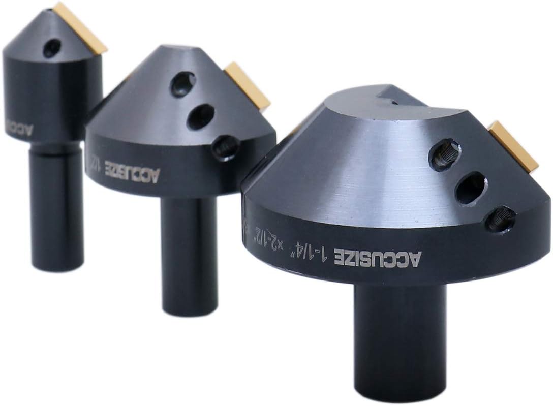 1/4'', 1/2'' and 1-1/4'' 60 Degree Indexable Carbide Countersinks S8651