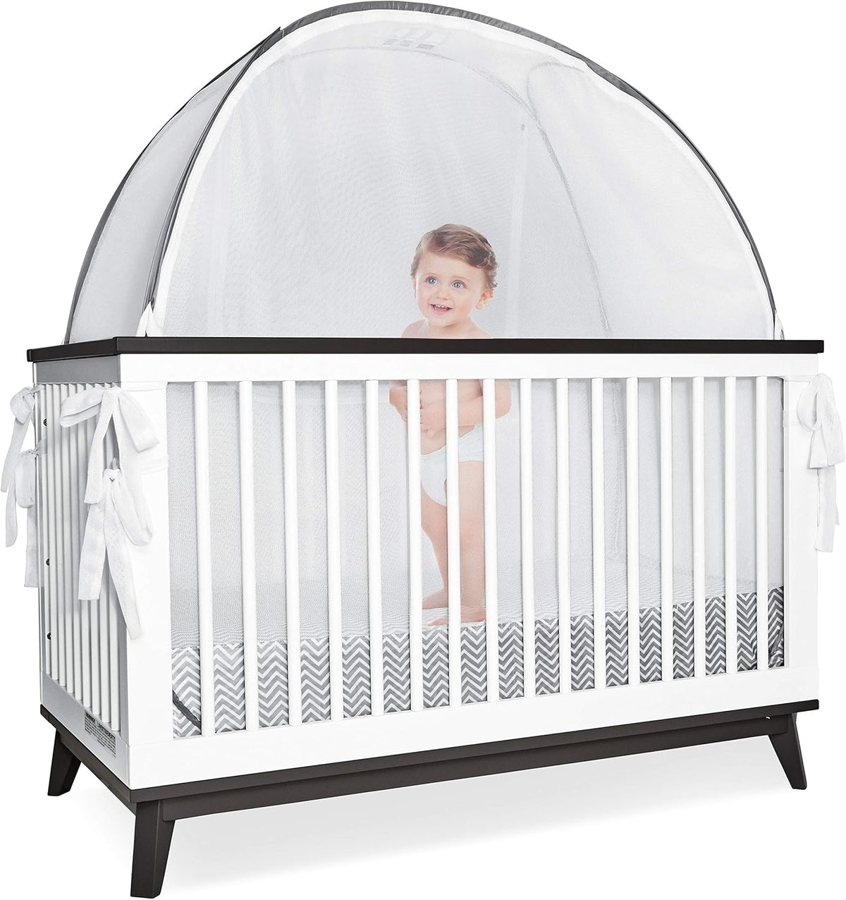 Baby Safety Crib Tent Mosquito Net See Through Mesh Pop-up Canopy Cover G865