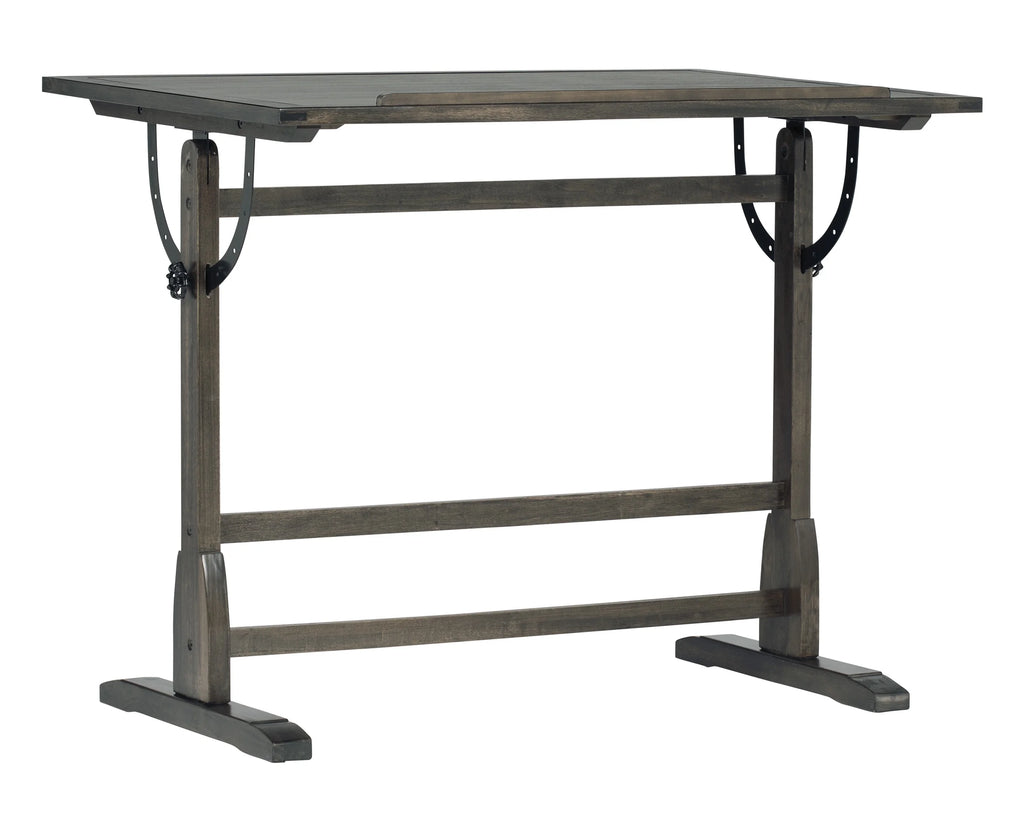 Solid Wood Drawing Table with 42" x 30" Adjustable Tilting Top U5886