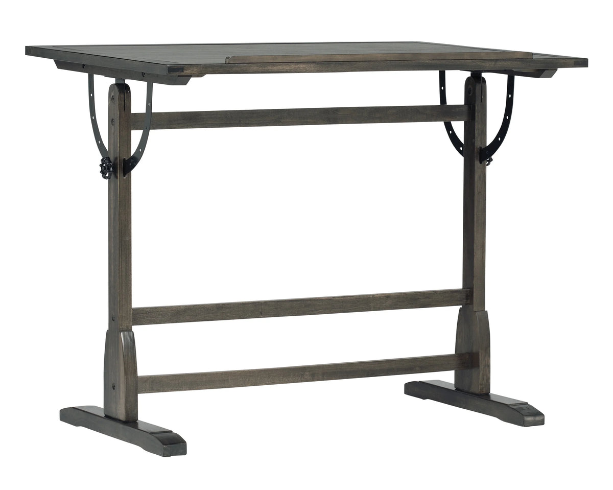 Solid Wood Drawing Table with 42" x 30" Adjustable Tilting Top U5886