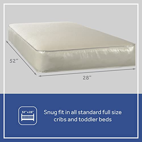 52x28" Waterproof Crib Mattress with 204 Steel Coils S840