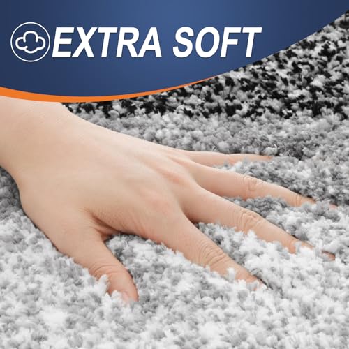 Grey U-Shaped Microfiber Toilet Bath Mat C9747