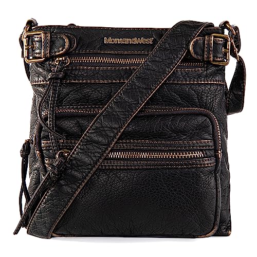 Soft Washed Leather Crossbody Shoulder Bag L805381