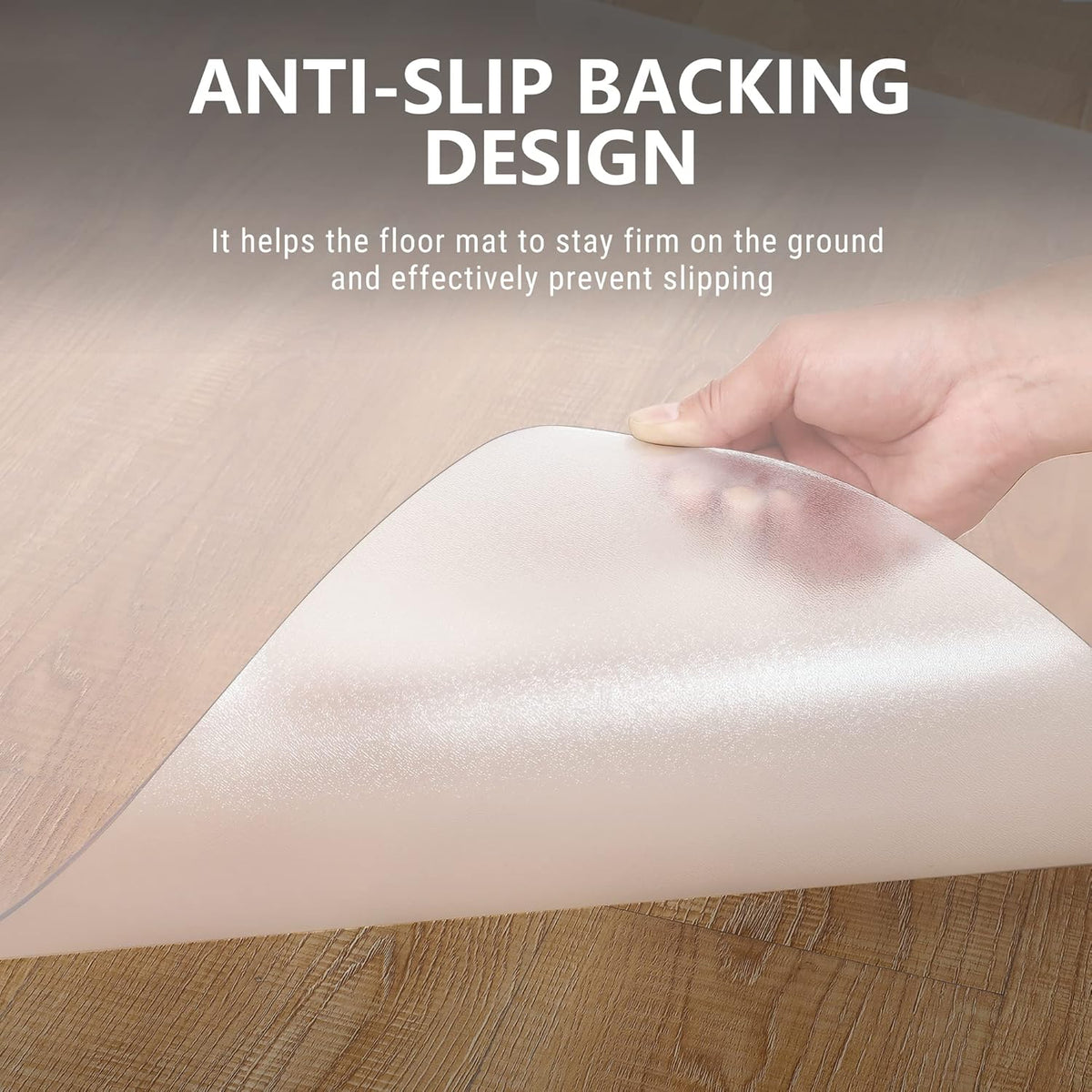 36" x 48" Clear Plastic Chair Mat for Hard Floors X81259