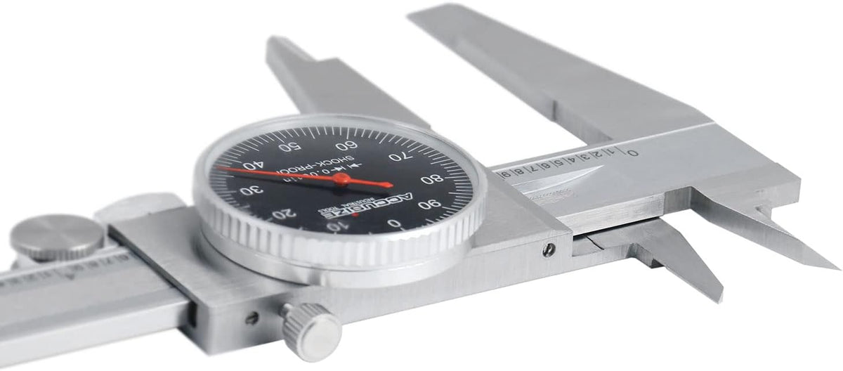 0-12'' by 0.001'' Stainless Steel Dial Caliper Pack of 2 C72978