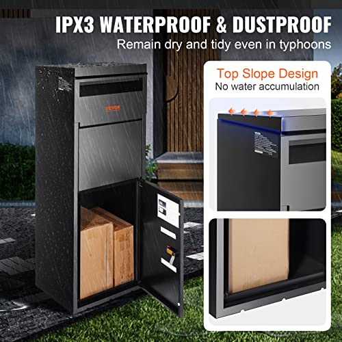 Galvanized Steel Package Delivery Box with Coded Lock D7112