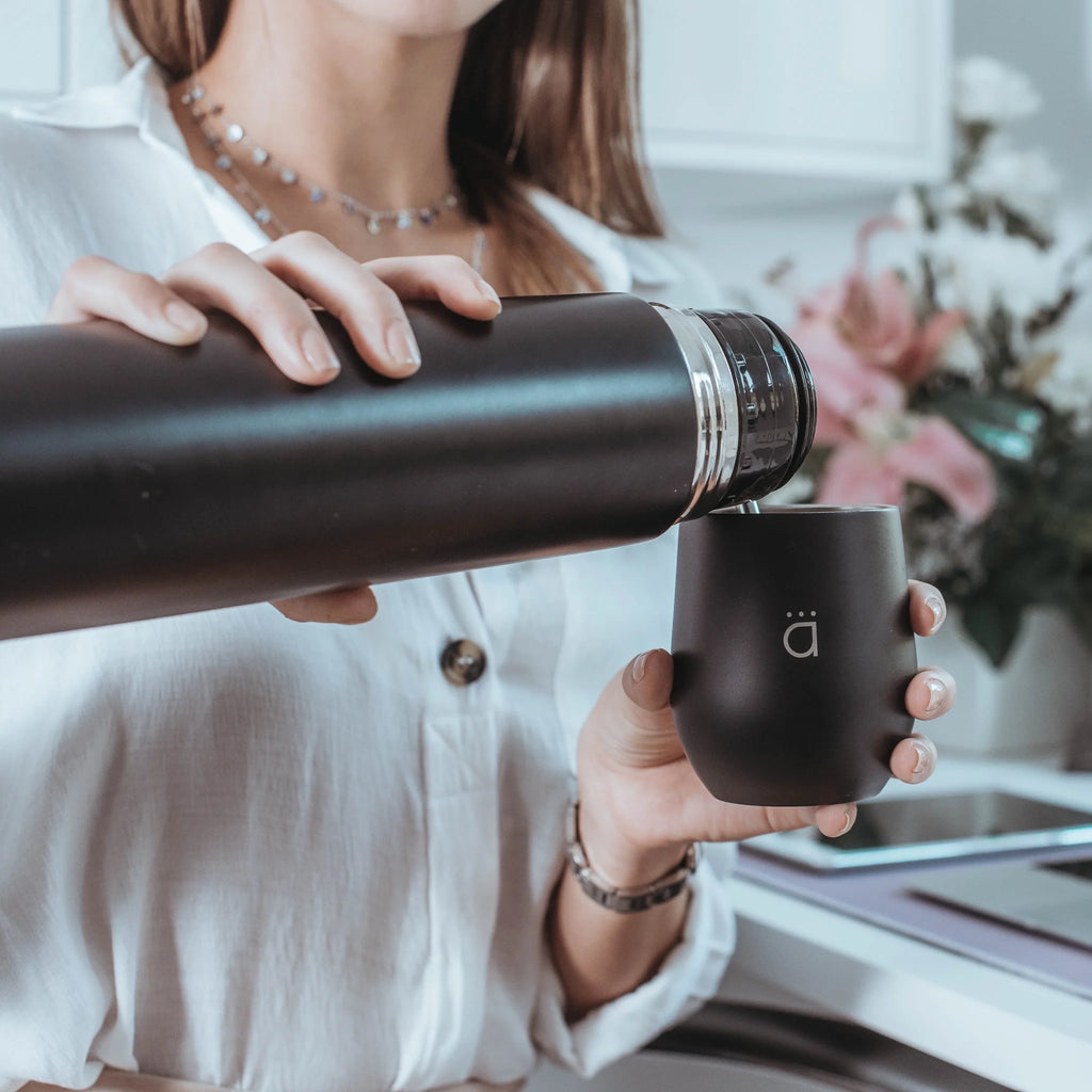 Yerba Mate Set with Gourd, Vacuum Insulated Thermos 1000ml, Bombilla Straw and Cleaning Brush B710128